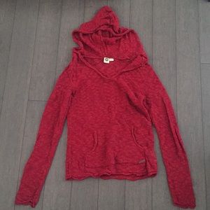 Maroon Roxy Sweater with Hood